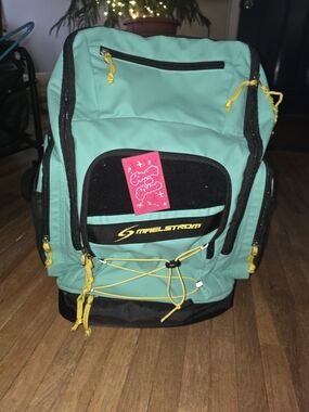 Maelstrom Teal Backpack with Yellow Accents, Gym/Utility HAS ALL FEATURES!!!